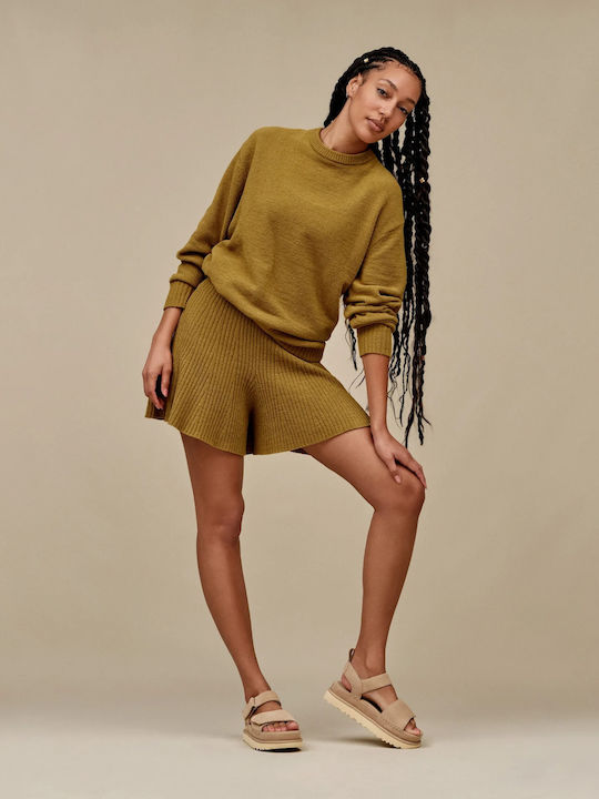 Goldenstar Γυναικεία Σανδάλια Flatforms Μπεζ