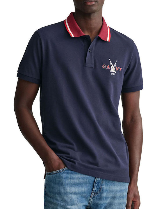 Polo T-shirt Navy Μπλε