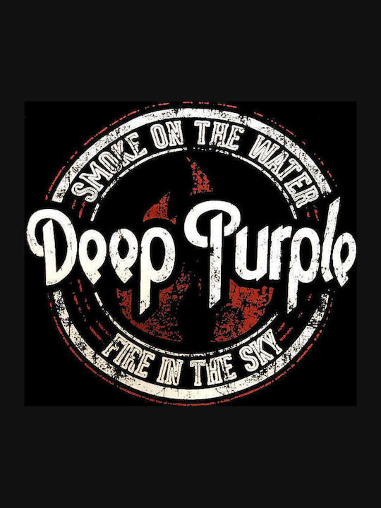 Deep Purple Unisex T-shirt Μαύρο
