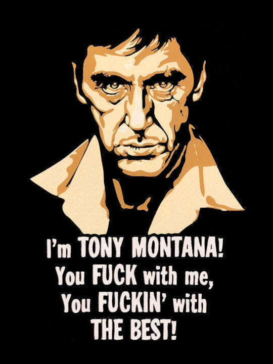 Tony Montana Scarface All Time Classic Unisex T-shirt Μαύρο