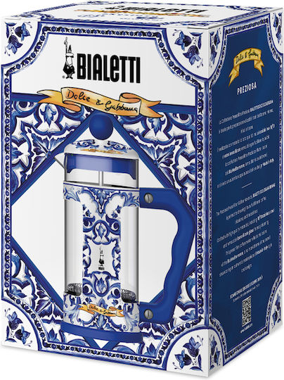 D&G Blu Mediterraneo 0005353 Καφετιέρα Γαλλικού Χειρός Μπλε 350ml