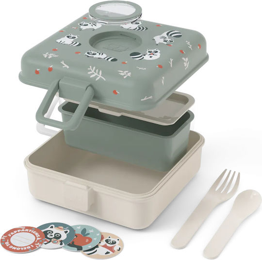 Monbento Set de mâncare pentru copii din silicon 0.85lt x x 7buc
