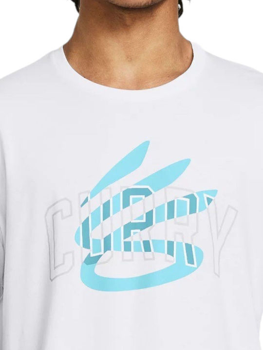 Ua M Curry Champ Athletic T-Shirt White