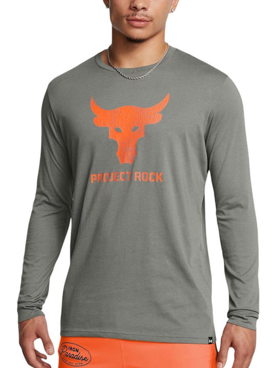 Project Rock Brahma Bull T-shirt Clay Green, Team Orange