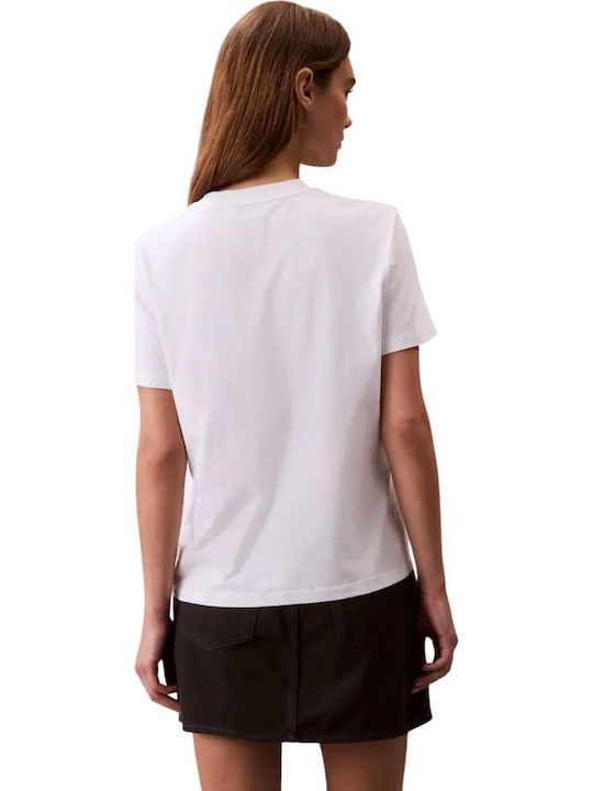 Calvin Klein Tricou Alb Strălucitor Calvin Klein Tricou Alb Strălucitor
