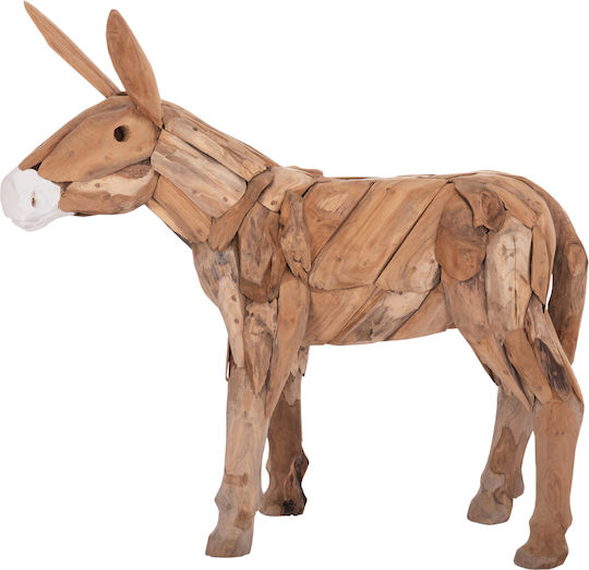 Figurină Decorativă Măgăruș Hm4387 Lemn Teak Reciclat Natural 103x33x99 5 Bucăți