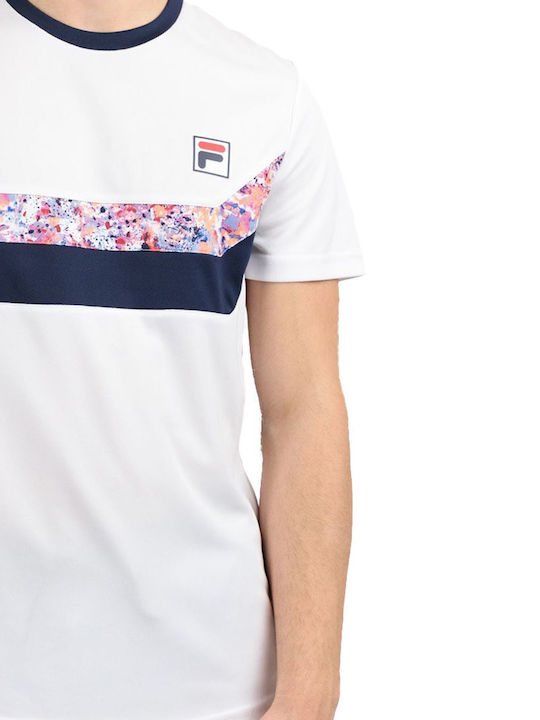 FILA Luca AOM239101E-001 Ανδρική Μπλούζα Λευκή