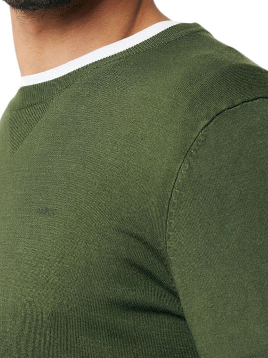 Langarm-Pullover Grün