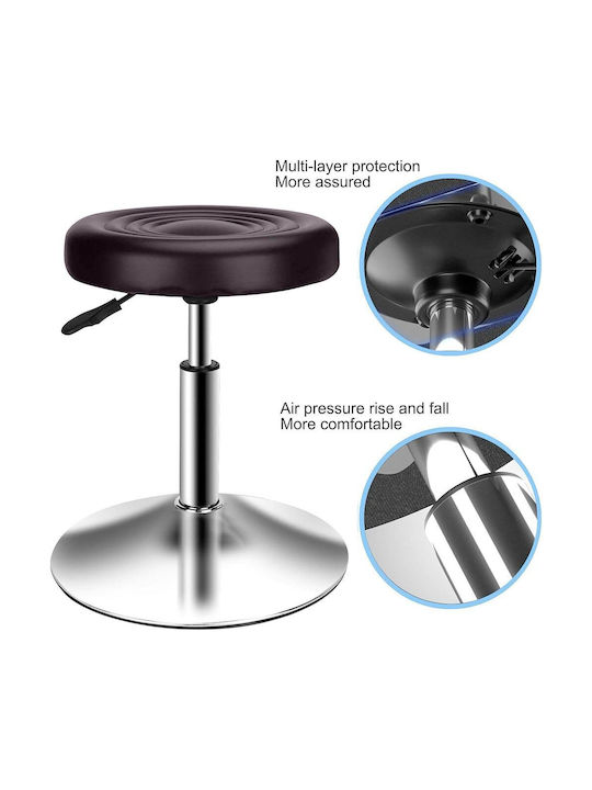 Scaune Bar cu Spătar & Înălțime Reglabilă Maro