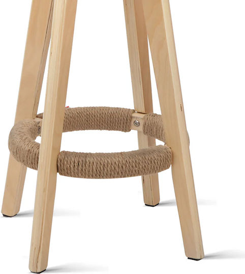 Scaune Bar cu spătar Lemn Negru 80x37x37buc