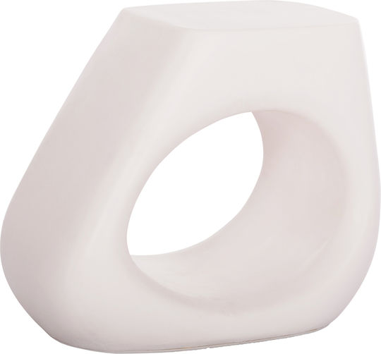 Hocker Für das Wohnzimmer Lans White 55x30x46cm