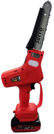 Sucko Pruning Battery Chainsaw 2x4Ah Brushless 21V 1.45kg with Blade 20cm
