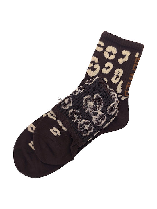 Gift-Me Women's Socks Dark Brown