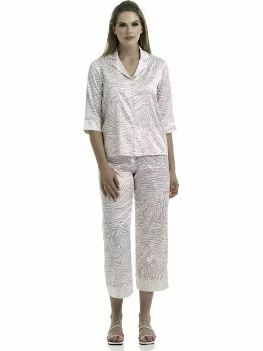 Miss Rosy Set Pijamale pentru Femei Satin