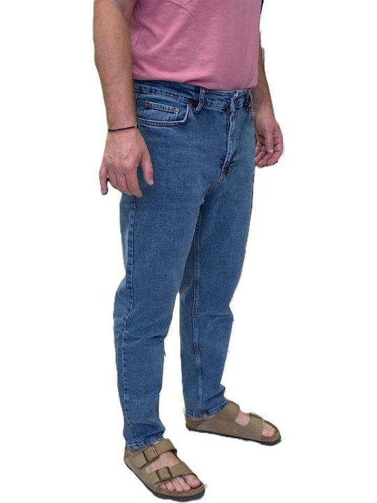 Ανδρικό Παντελόνι Τζιν Cropped Blue