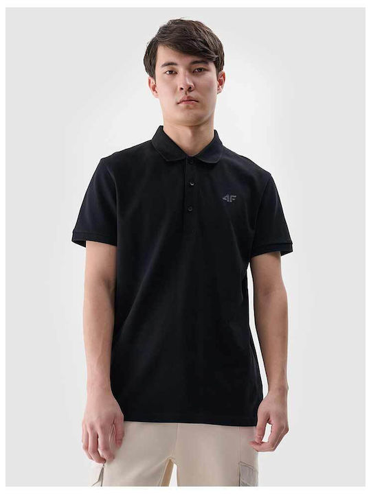 Men's Polo Short Sleeve Black T-shirt