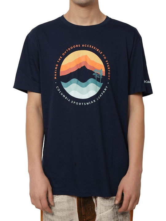 Path Lake Ii T-shirt Navy Blue