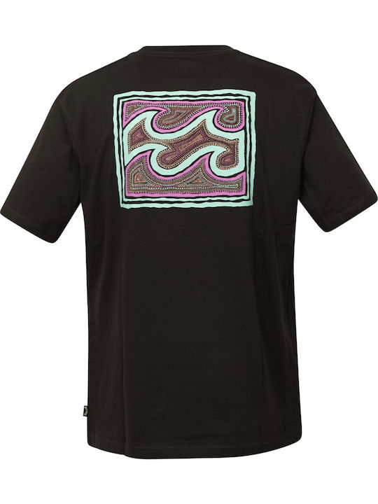 Crayon Wave T-shirt Black