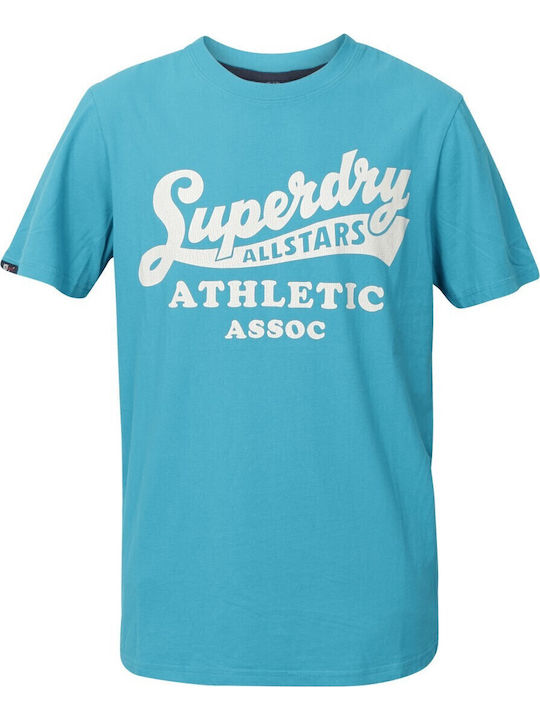 D2 Ovin Vintage Athletic T-shirt Turquoise