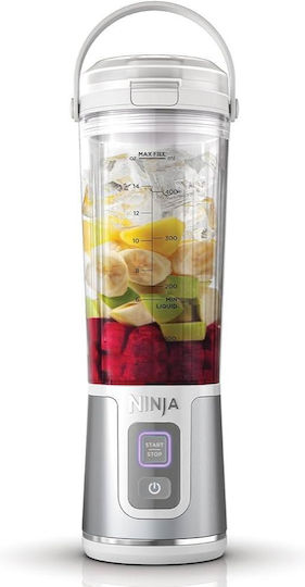 Ninja Blast Μπλέντερ με Πλαστική Κανάτα 530 ml 7.4V White