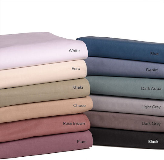Melinen Urban Line Pillowcase Set with Envelope Cover Light Grey 50x70cm.