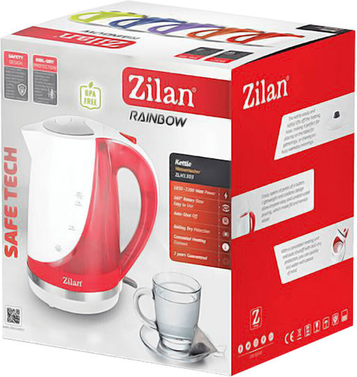 Zilan Fierbător 1.7lt 2200W Albastru