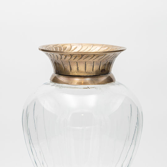 Βάζο Γυάλινο Διάφανο Φ17xΥ33cm