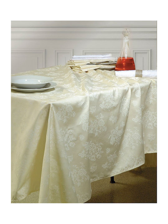 Rythmos Πετσέτα Φαγητού 6τμχ Jasmine Εκρού 50x50εκ.