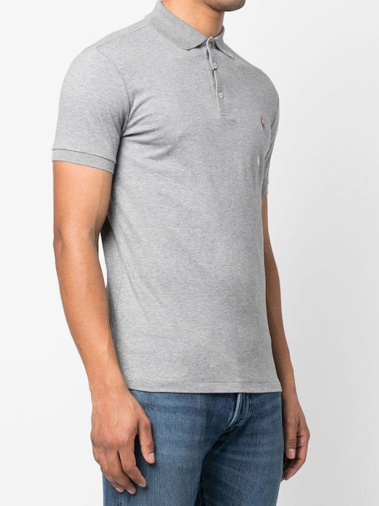 Polo Short Sleeve Blouse Steel Heather