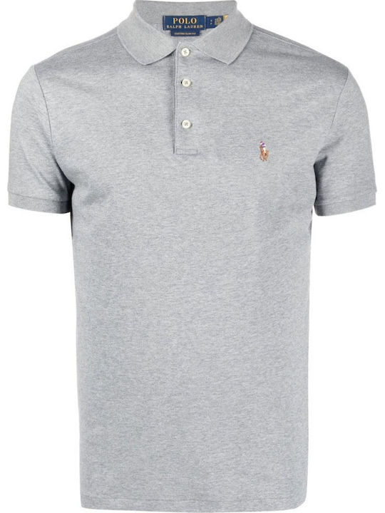 Polo Short Sleeve Blouse Steel Heather
