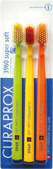 Curaprox Cs 3960 Toothbrush Super Soft Blue-Yellow 3pcs