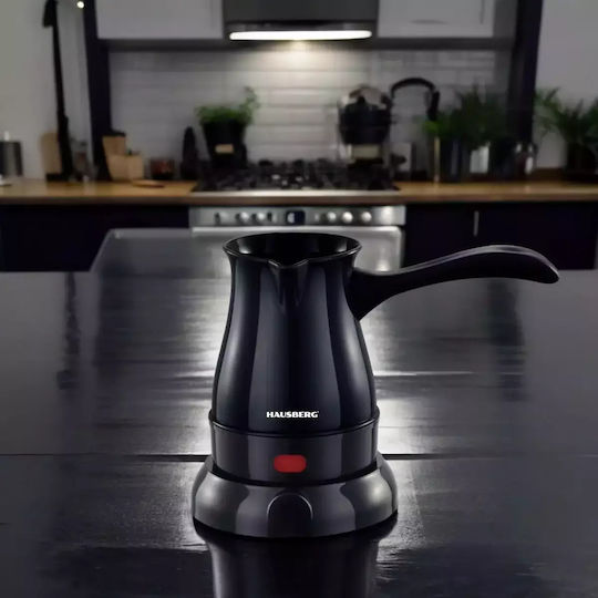 Hausberg Cafetieră electrică grecească 600W cu Capacitate 300ml Negru