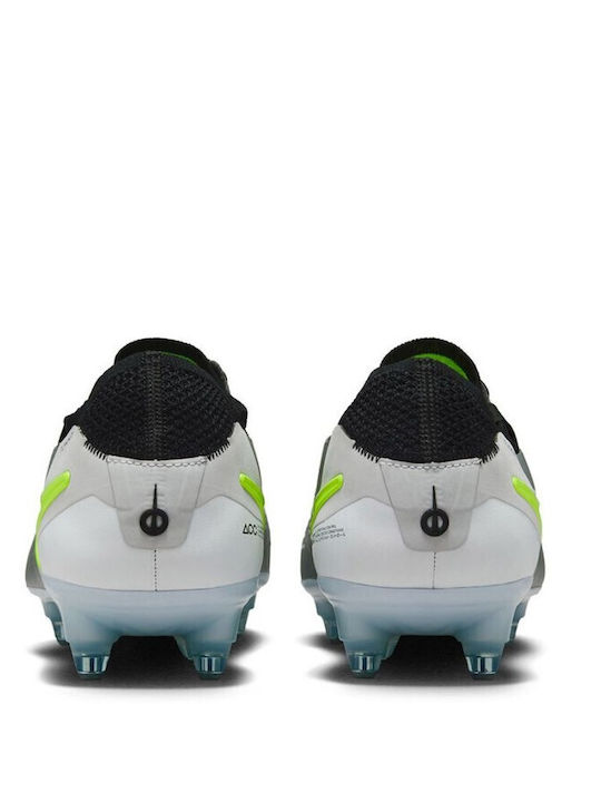 Nike Tiempo Legend 10 Elite Футболни Обувки с Бутони Сребристи