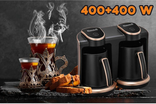 Hausberg Elektrische griechische Kaffeekanne 400W με Χωρητικότητα 250ml
