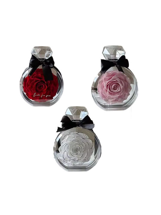 Artificial Rose Gift Box 15×10.5cm Red
