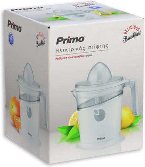 Primo Elektrischer Entsafter 40W mit einer Kapazität von 800ml Weiß