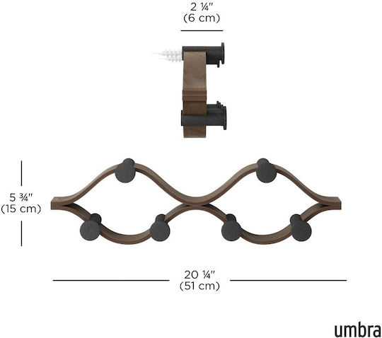 Umbra Ξύλινη 6 Θέσεων 51x15x6cm Umbra Ξύλινη 6 Θέσεων 51x15x6cm