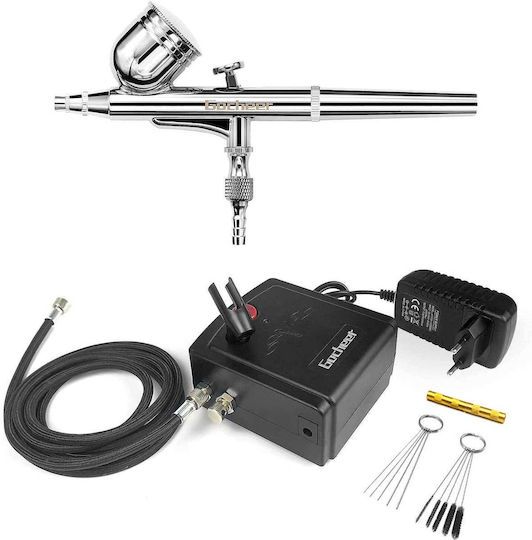 Aerograf Mini Airbrush cu recipient și compresor Bec 0.3mm