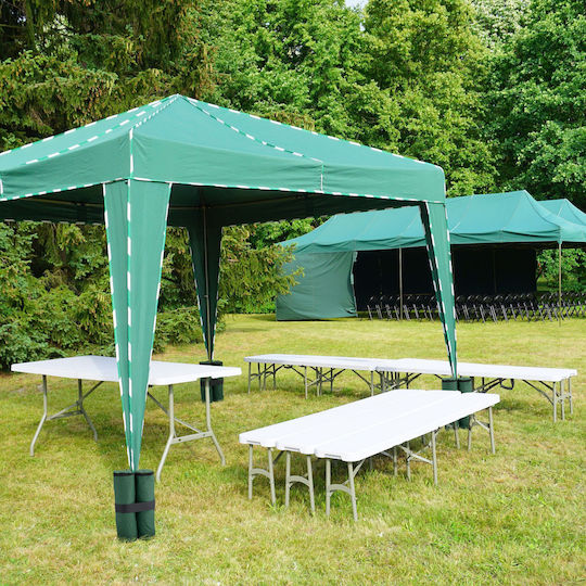Set 4 Genți Ancoră Pavilion Relaxdays Dimensiuni 40 X 42 Cm Capacitate Umplere 10 Kg Pe Geantă Verde Negru