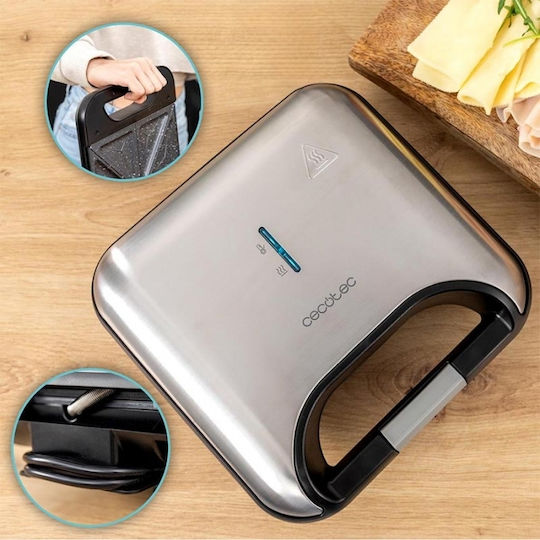 Cecotec Rock'ntoast Сандвич тостер за 2 Сандвичи 800W Inox