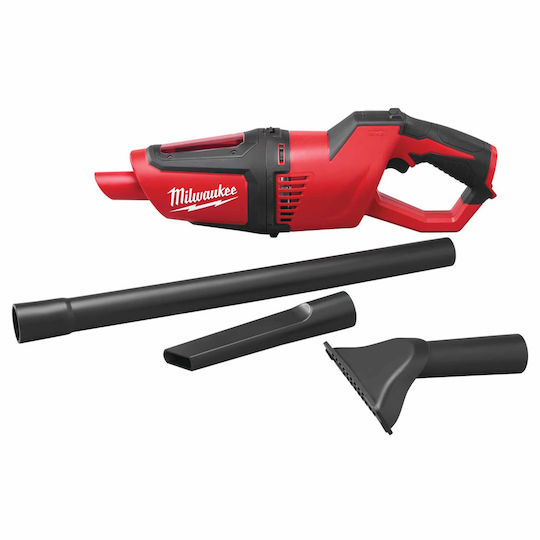 Milwaukee M12 HV-0 Επαναφορτιζόμενο Σκουπάκι Χειρός 12V Χωρίς Φορτιστή και Μπαταρία Κόκκινο