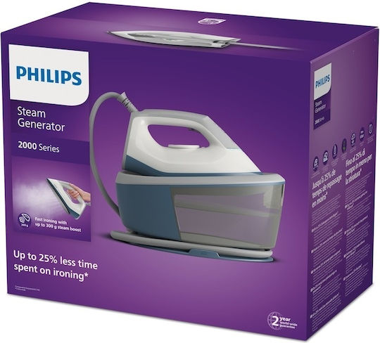 Philips Series 2000 Σύστημα Σιδερώματος Πίεσης 6bar με Δοχείο 1.4lt