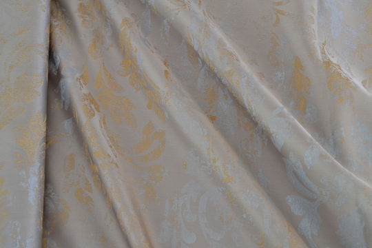 Saray Home Vorhang mit Bleistiftfalten Beige / Olive green 280x300cm