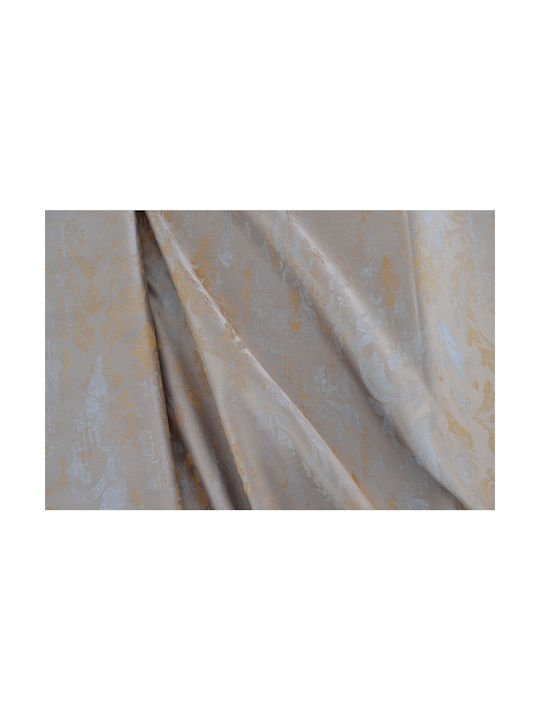 Saray Home Κουρτίνα με Τρέσα Μπεζ / Λαδί 280x300εκ.