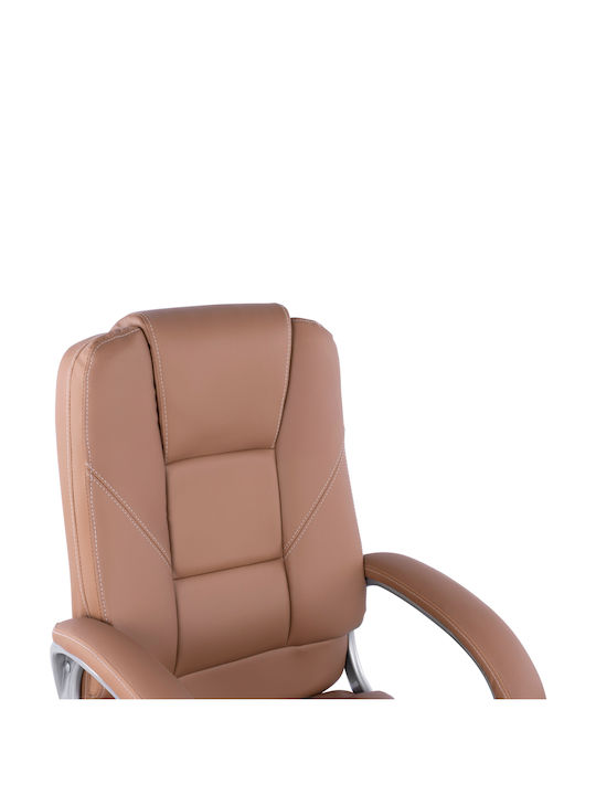 Visitor Armchair Καφέ 63x67x112cm