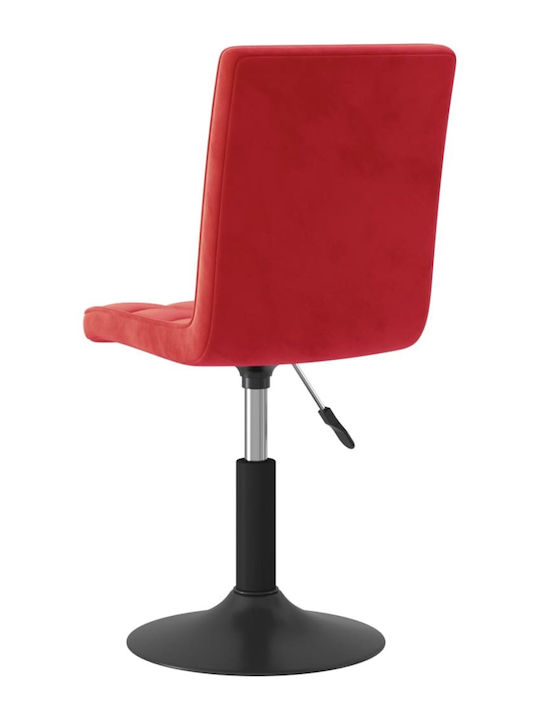 Rotating Chair Visitor in Burgundy Color 40x52x102cm 4pcs