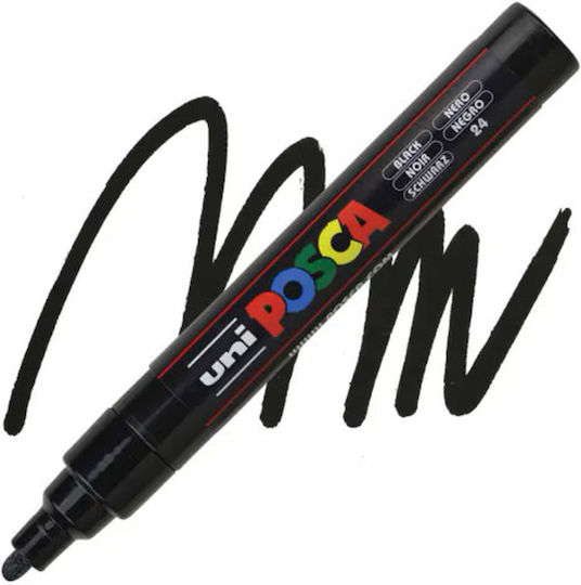 Posca PC-5M Маркер 2.5мм Черно