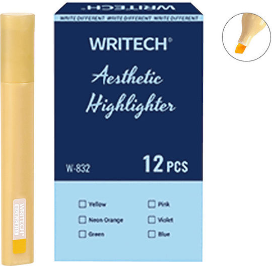Writech Μαρκαδόρος Υπογράμμισης Sun Yellow 0.5mm