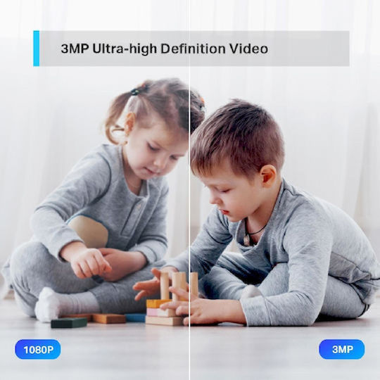 TP-LINK Tapo C210 v3 IP Surveillance Camera Wi-Fi Full HD+ 3MP with Two-Way Communication and Lens 2.4mm