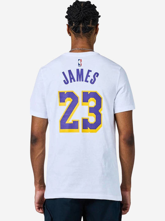 NBA Los Angeles Lakers Sportliches T-Shirt Weiß